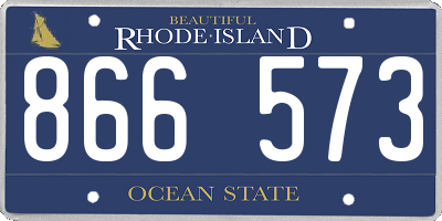 RI license plate 866573