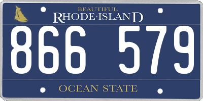 RI license plate 866579