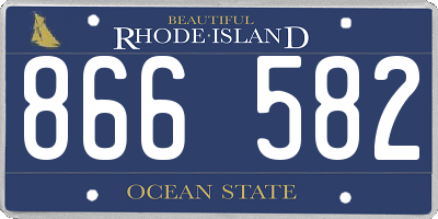 RI license plate 866582