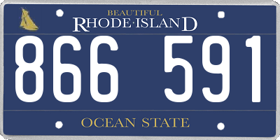 RI license plate 866591