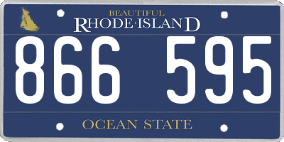RI license plate 866595