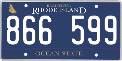 RI license plate 866599