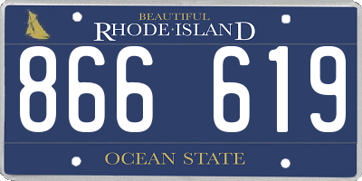 RI license plate 866619
