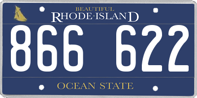 RI license plate 866622