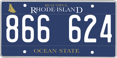 RI license plate 866624