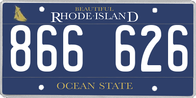 RI license plate 866626