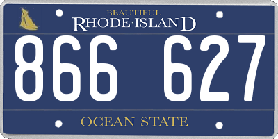 RI license plate 866627