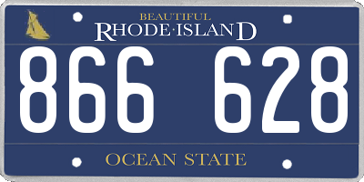 RI license plate 866628