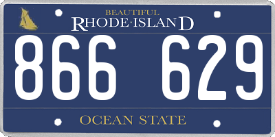 RI license plate 866629