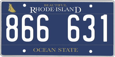 RI license plate 866631