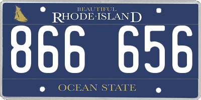 RI license plate 866656