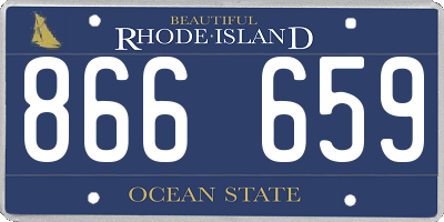 RI license plate 866659