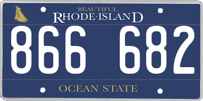RI license plate 866682
