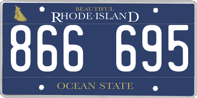RI license plate 866695