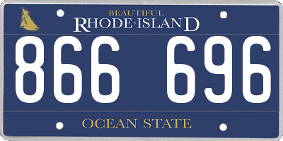 RI license plate 866696