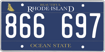 RI license plate 866697