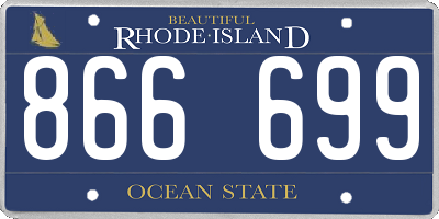 RI license plate 866699