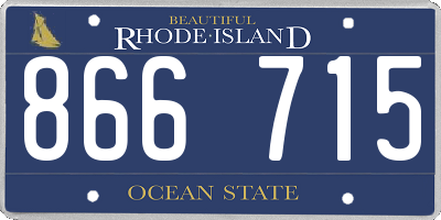 RI license plate 866715