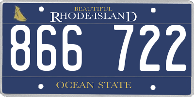 RI license plate 866722