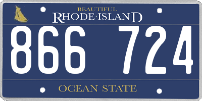 RI license plate 866724