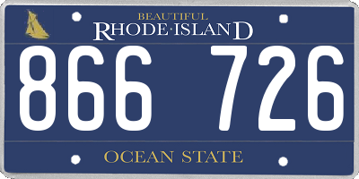 RI license plate 866726