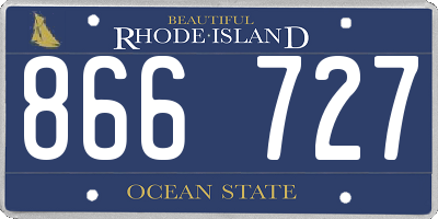 RI license plate 866727