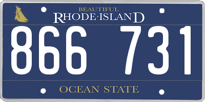 RI license plate 866731