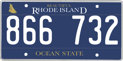 RI license plate 866732