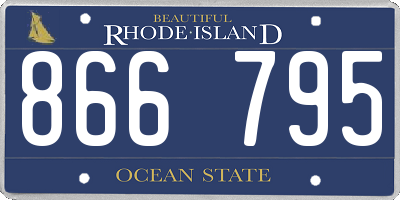 RI license plate 866795