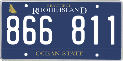 RI license plate 866811