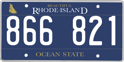 RI license plate 866821