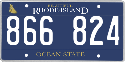 RI license plate 866824