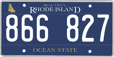 RI license plate 866827