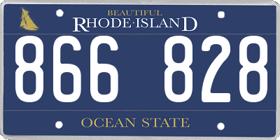 RI license plate 866828