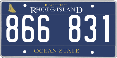 RI license plate 866831