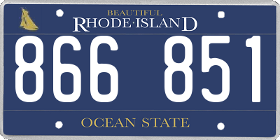 RI license plate 866851