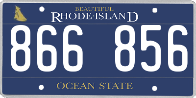 RI license plate 866856