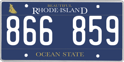 RI license plate 866859