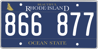 RI license plate 866877