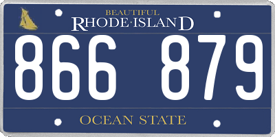 RI license plate 866879