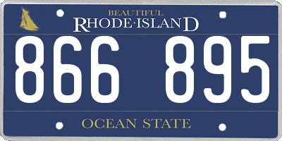 RI license plate 866895