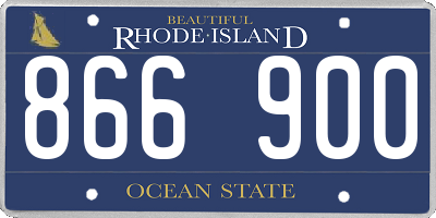 RI license plate 866900