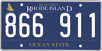 RI license plate 866911