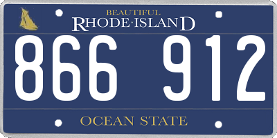 RI license plate 866912