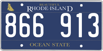 RI license plate 866913