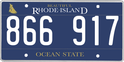 RI license plate 866917