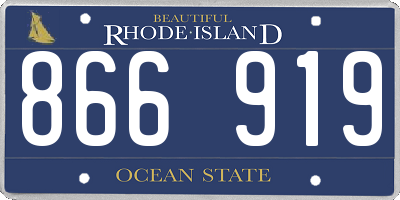 RI license plate 866919