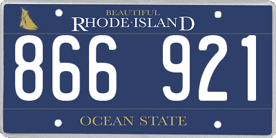 RI license plate 866921