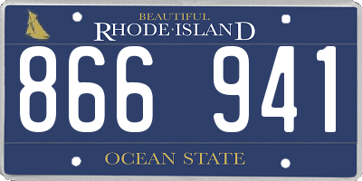 RI license plate 866941