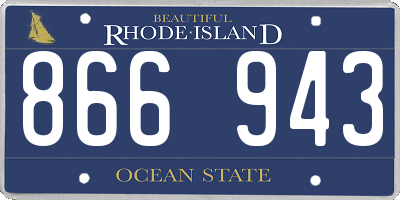 RI license plate 866943